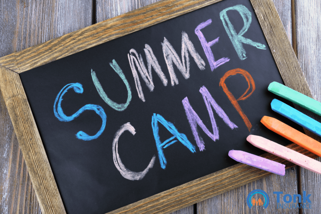 summer camp chalkboard